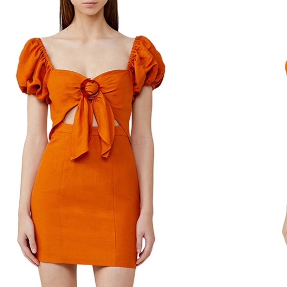 Significant Other Dresses & Skirts - Significant Other•Solace Tie Bodice Linen Dress